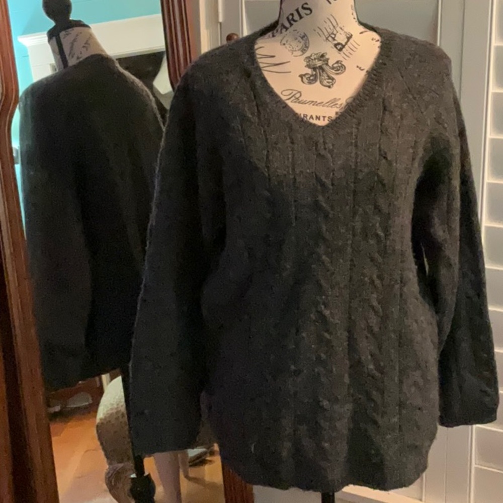 Vintage Beautifully Warm Express Bleus 100% Wool Sweater